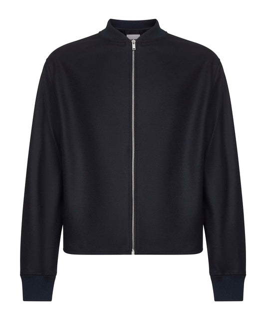 Blue melton wool jacket