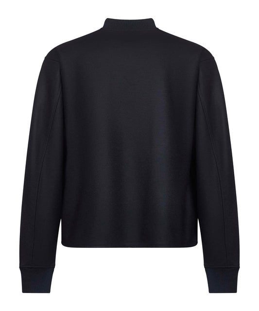 Blue melton wool jacket