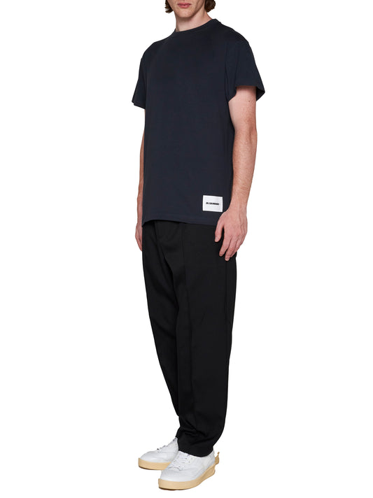 Set di 3 T-shirt in jersey di cotone