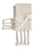 Sciarpa in misto mohair e lana avorio