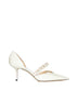 Pointed patent leather pumps