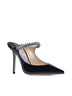 Mules Bing 100 in vernice con cristalli