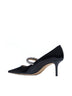 Bing 65 crystals patent leather pumps