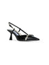 Black patent leather Camila 65 slingback pumps