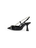 Black patent leather Camila 65 slingback pumps