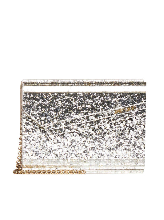 Candy glitter acrylic clutch bag by Jimmy Choo