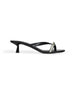 Black leather Ciela 45 mules