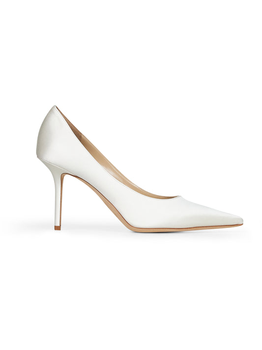 Ivory satin Love 85 pumps