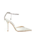 Ivory satin pumps