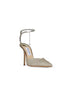 Platinum glitter Saeda 100 pumps