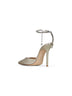 Platinum glitter Saeda 100 pumps