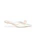 Ivory satin Sana Mule 50 mules