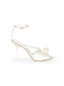 Ivory satin Siva 95 sandals