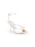 Ivory satin Siva 95 sandals