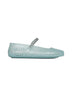 Ballerine Jelly verde chiaro con cristalli<BR/>