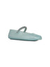 Ballerine Jelly verde chiaro con cristalli<BR/>