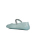 Ballerine Jelly verde chiaro con cristalli<BR/>