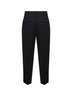 Black stretch viscose suiting Cam trousers