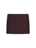 Almandine silk and wool faille Jett mini skirt