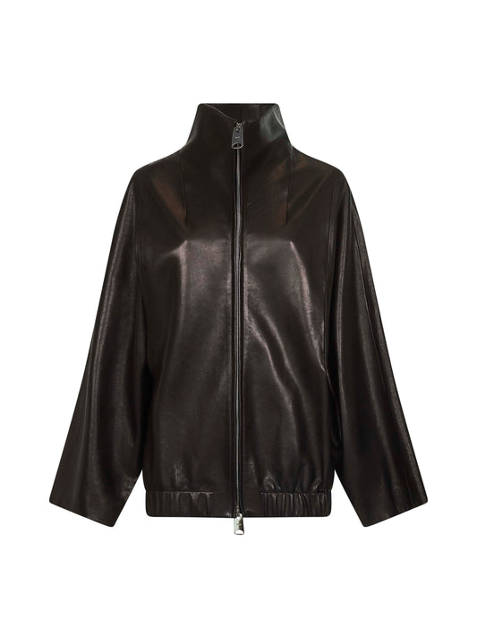 Black nappa leather Garret jacket