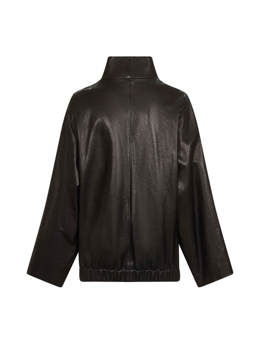 Black nappa leather Garret jacket