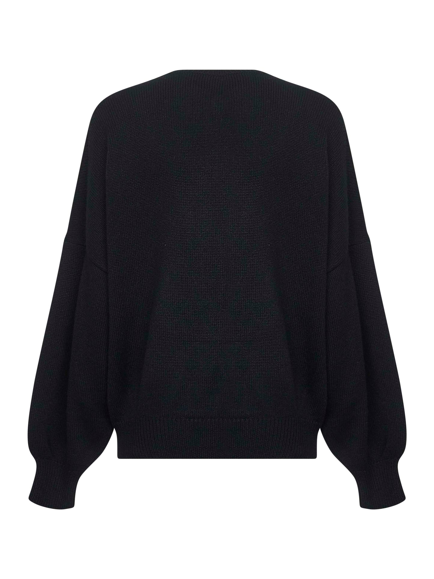Black cashmere Wolfe sweater
