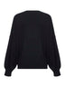Black cashmere Wolfe sweater