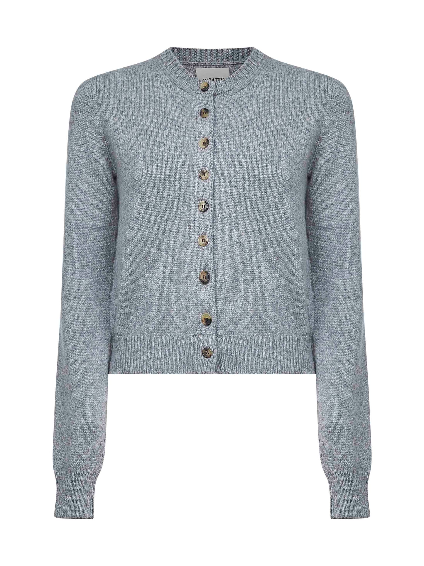 Grey cashmere knit Everheart cardigan