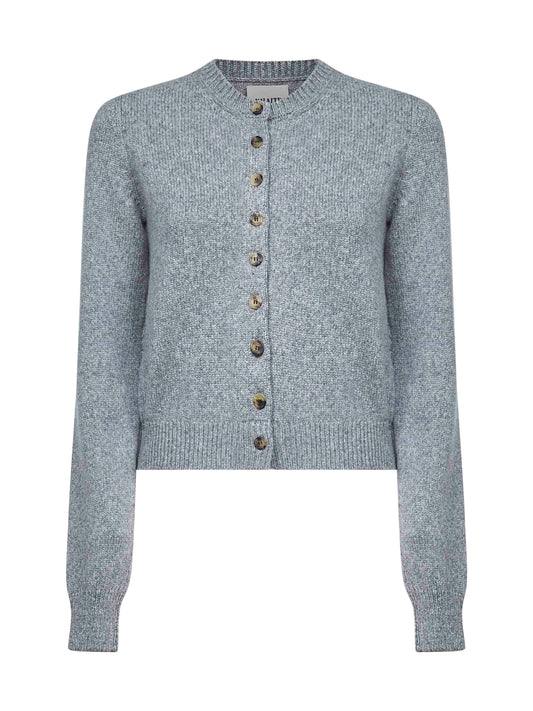 Grey cashmere knit Everheart cardigan
