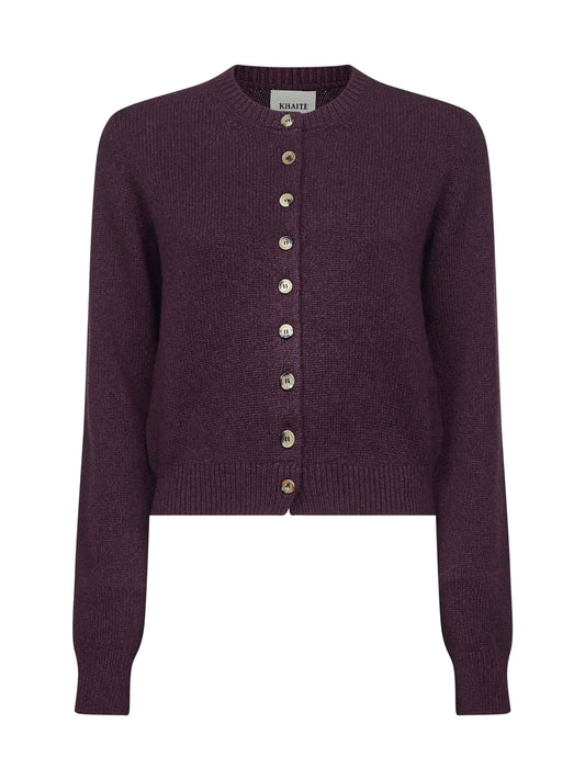Cardigan Everheart in maglia di cashmere viola