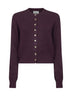 Cardigan Everheart in maglia di cashmere viola