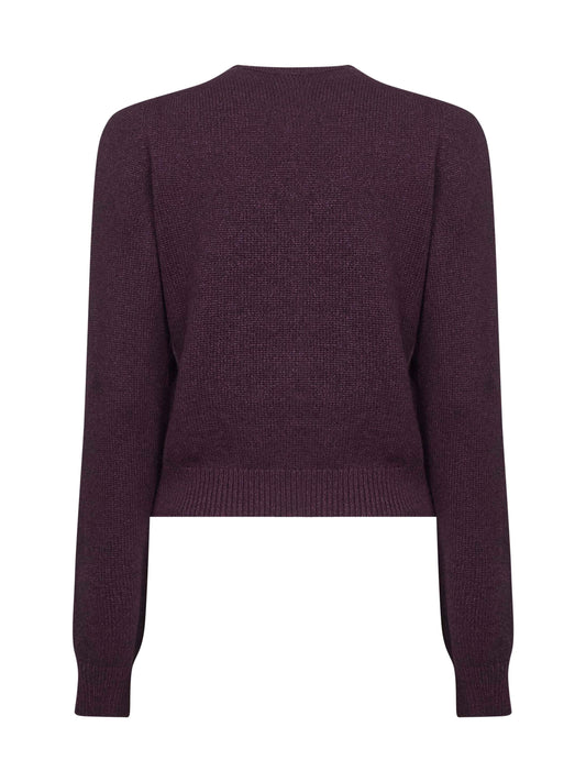 Cardigan Everheart in maglia di cashmere viola