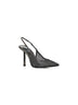 Pewter Gilda 100mm crystal slingback