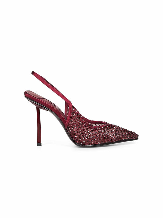Cherry Gilda 100mm crystal slingback