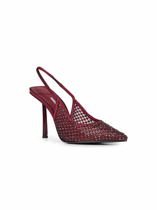 Cherry Gilda 100mm crystal slingback