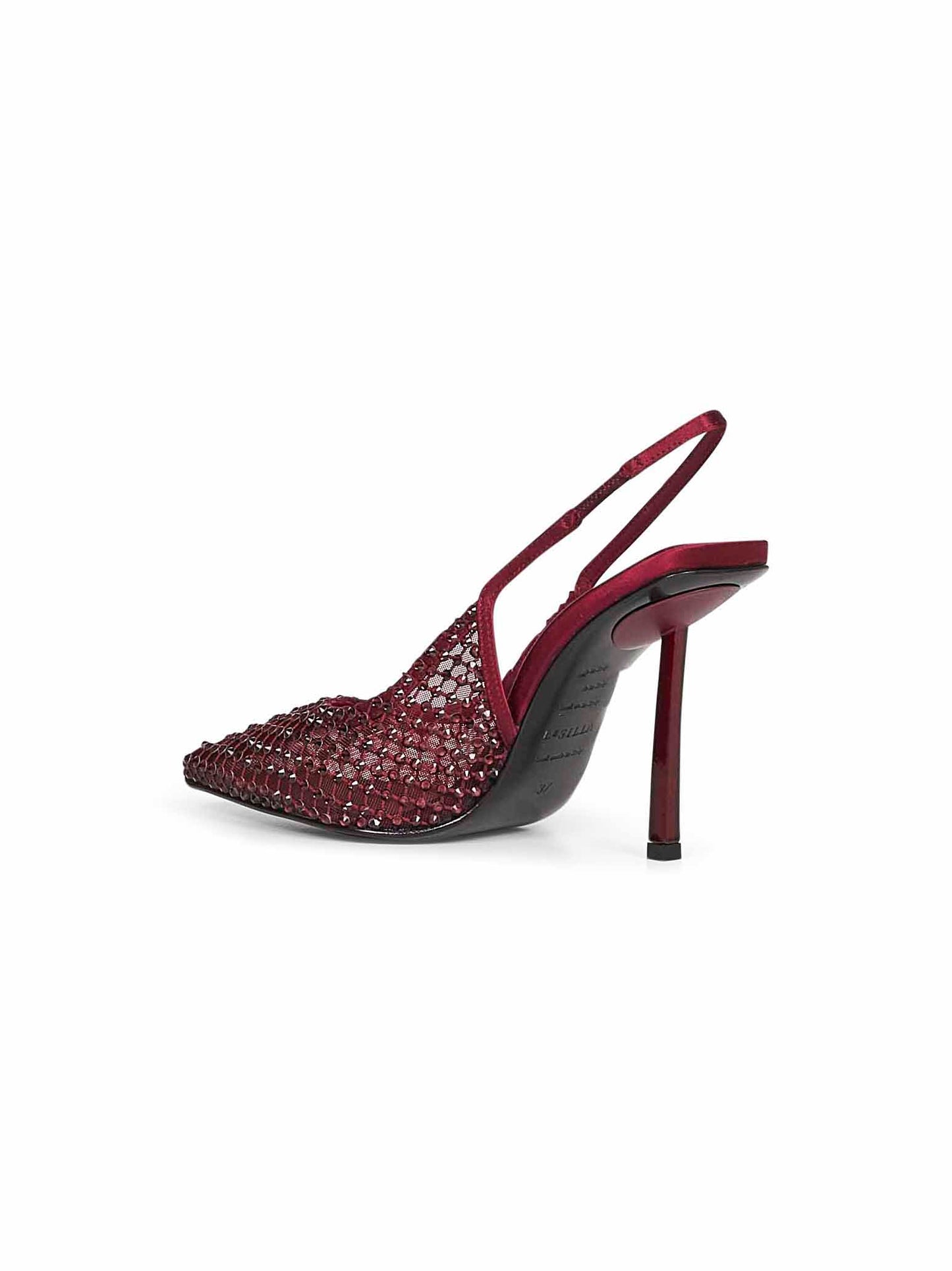 Cherry Gilda 100mm crystal slingback