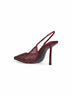 Cherry Gilda 100mm crystal slingback