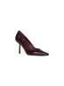 Cherry patent leather Bella 80 mm pumps