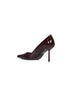 Cherry patent leather Bella 80 mm pumps