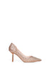 Rose gold crystal mesh Gilda 80 jeweled pumps