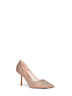 Rose gold crystal mesh Gilda 80 jeweled pumps