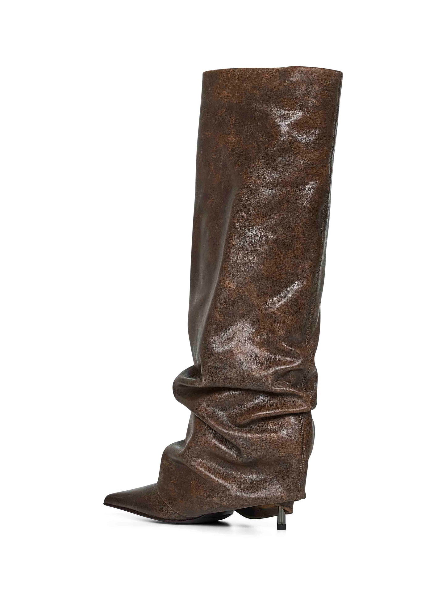 Brown leather Andy 80 mm boots