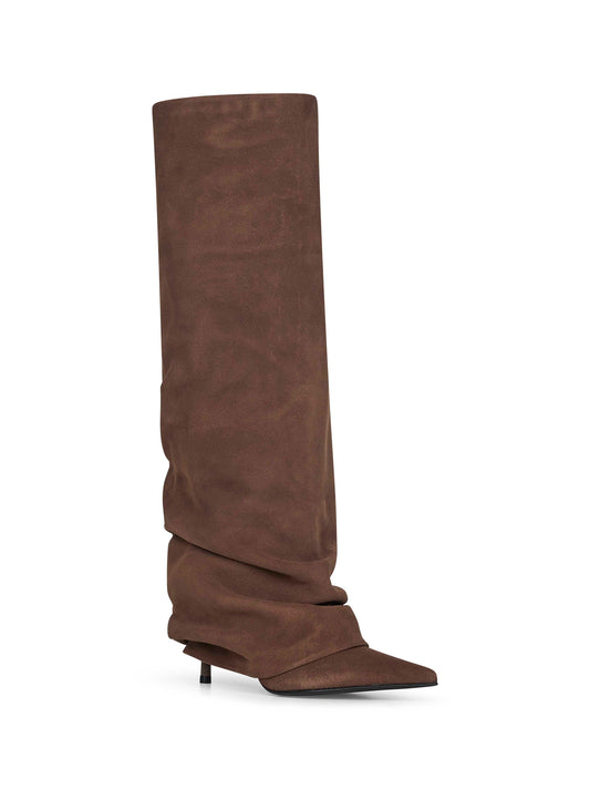 Wall grey suede Andy 80 mm boots