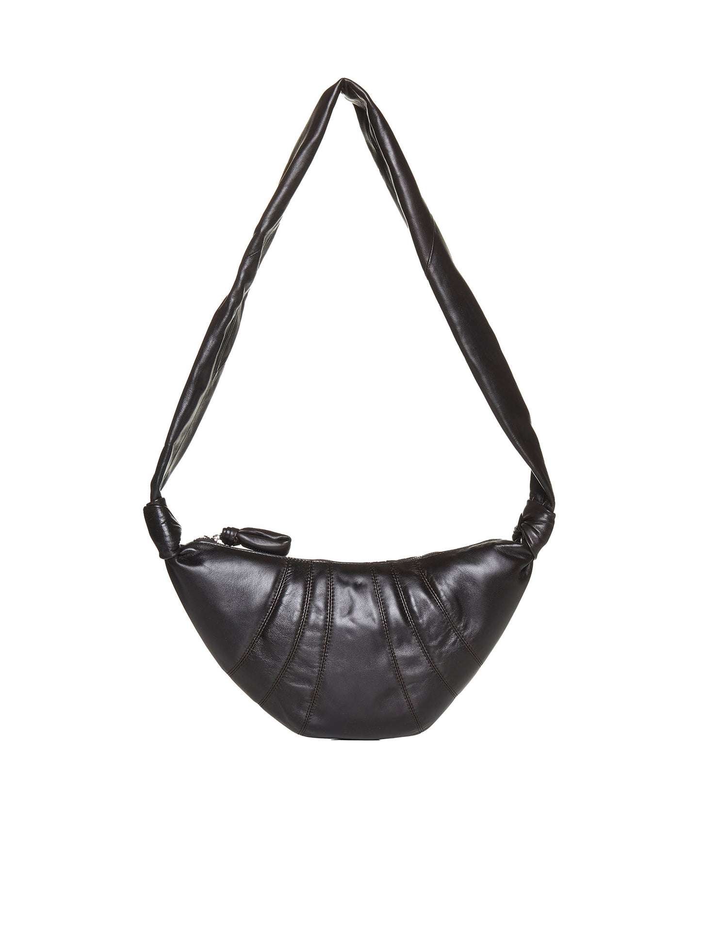 Small Croissant Shoulder Bag in Nappa Leather