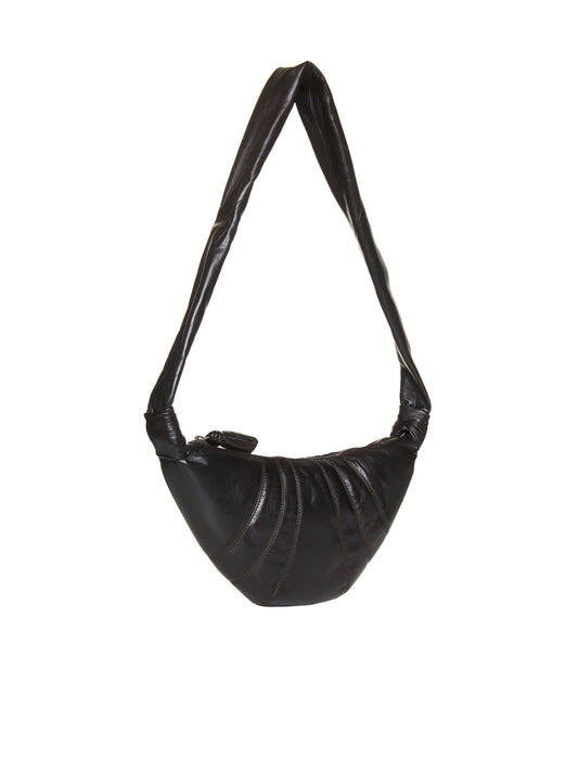 Small Croissant Shoulder Bag in Nappa Leather