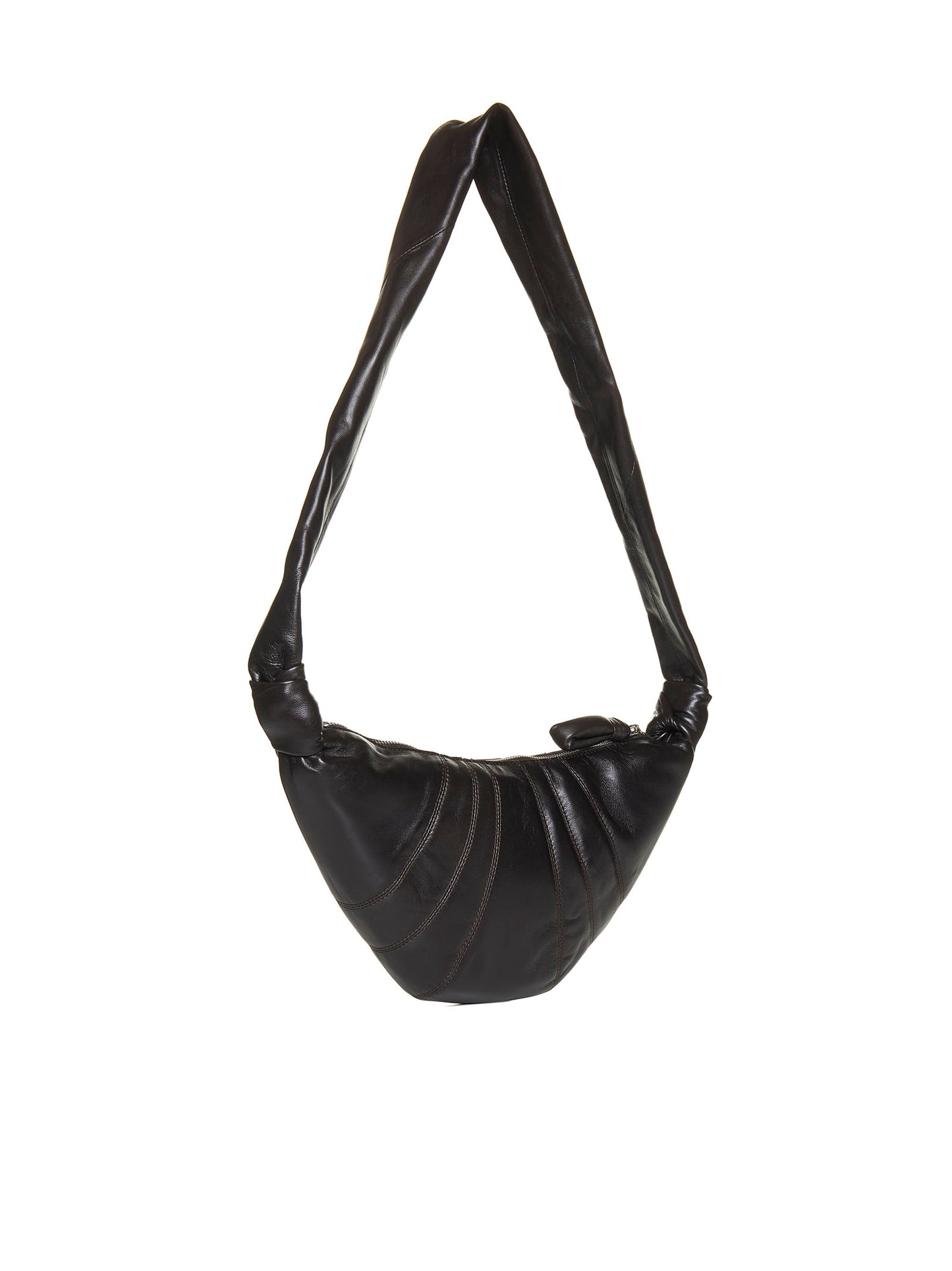 Small Croissant Shoulder Bag in Nappa Leather