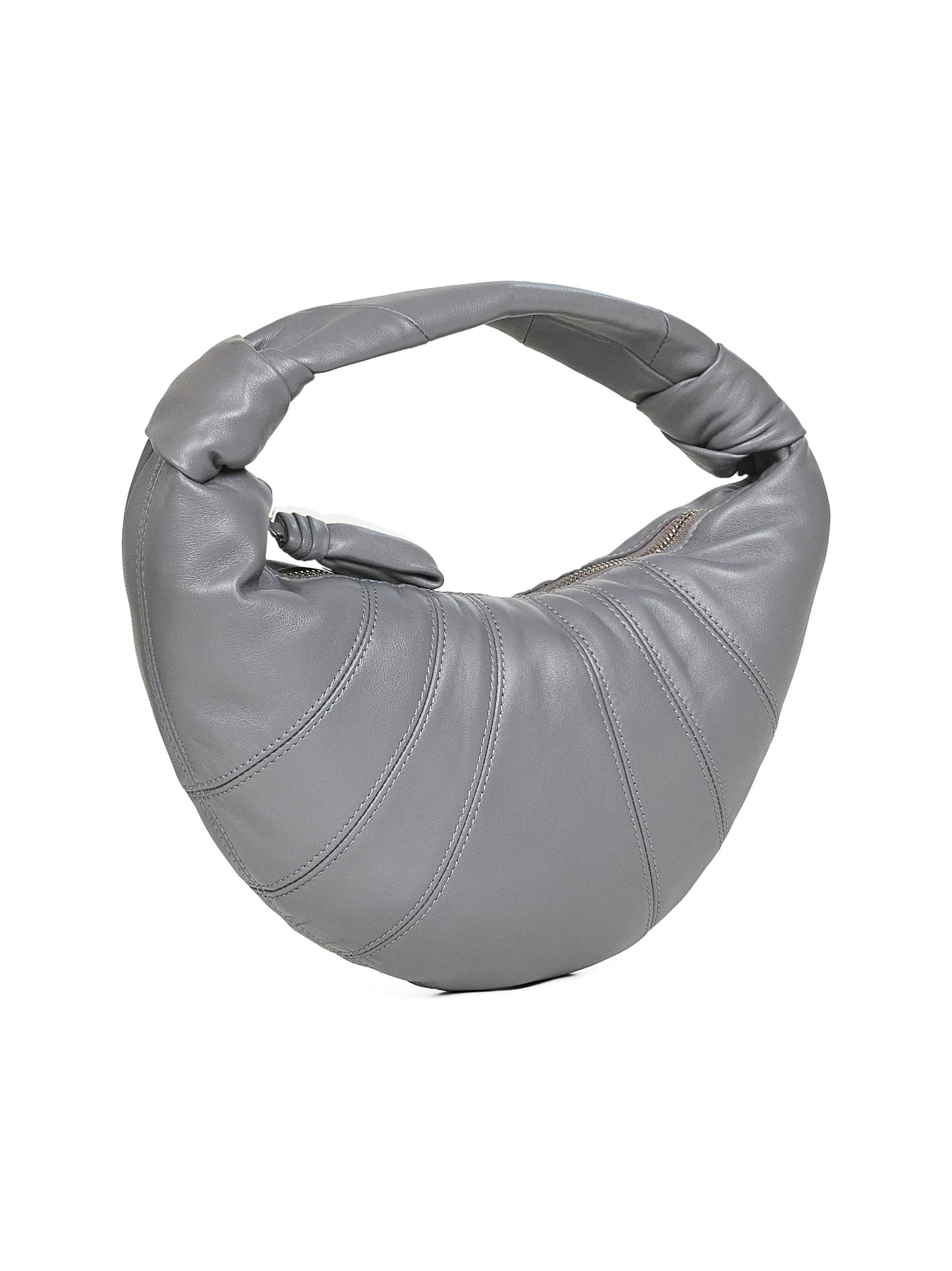 Borsa a spalla Mini Fortune Croissant grigia