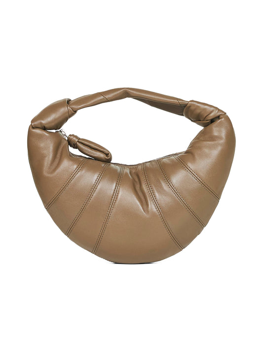 Dark khaki Mini Fortune Croissant shoulder bag