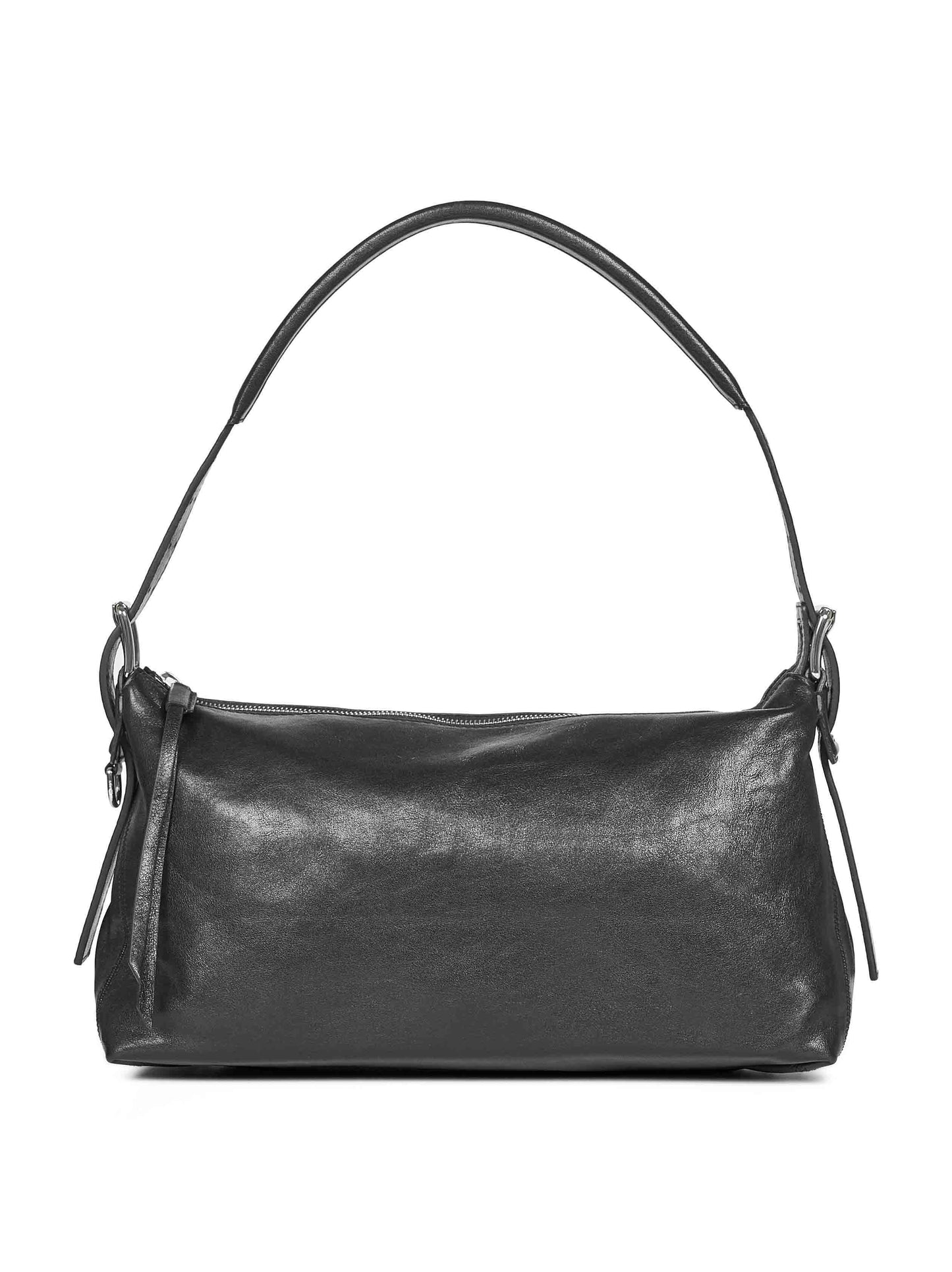 Borsa a spalla Belted Baguette marrone