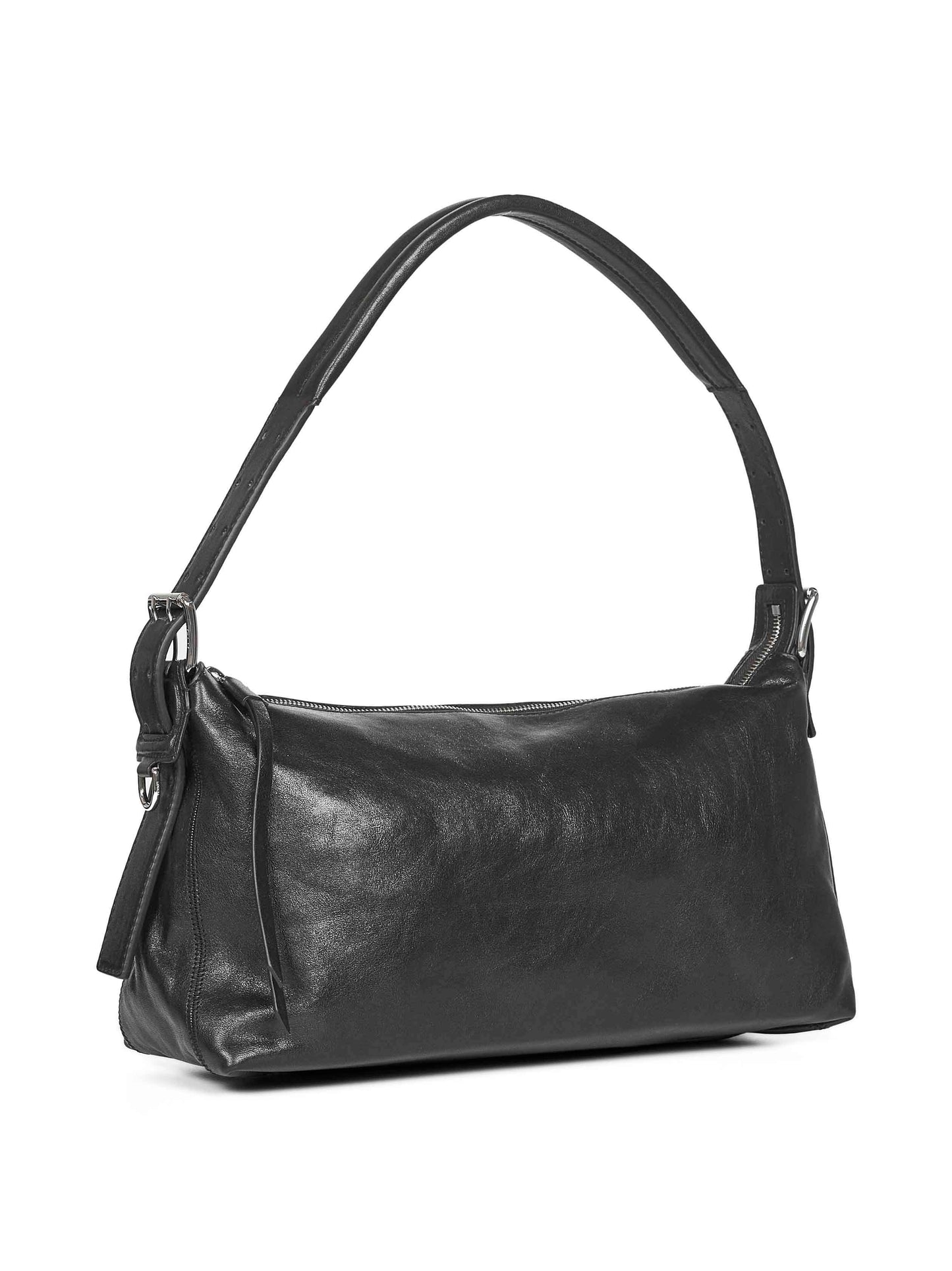 Borsa a spalla Belted Baguette marrone
